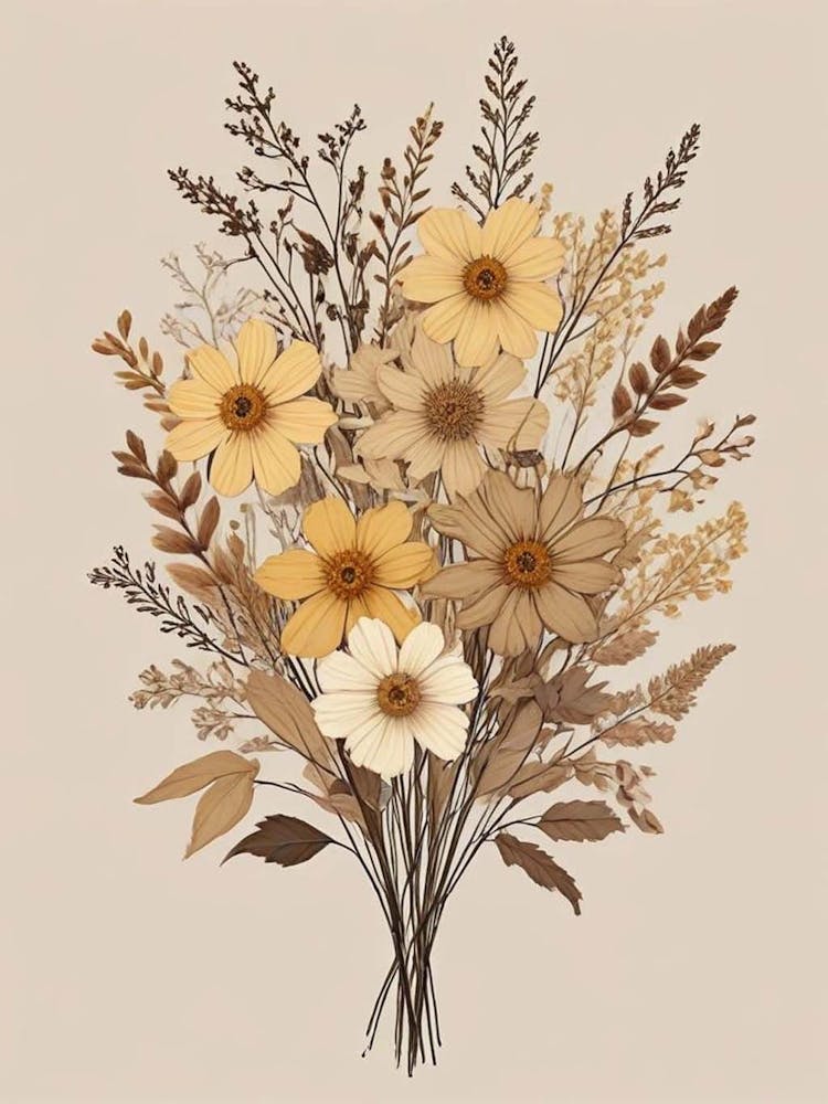 Fleurs Sechees, Dried Flowers Exhibition Poster 23 (2)