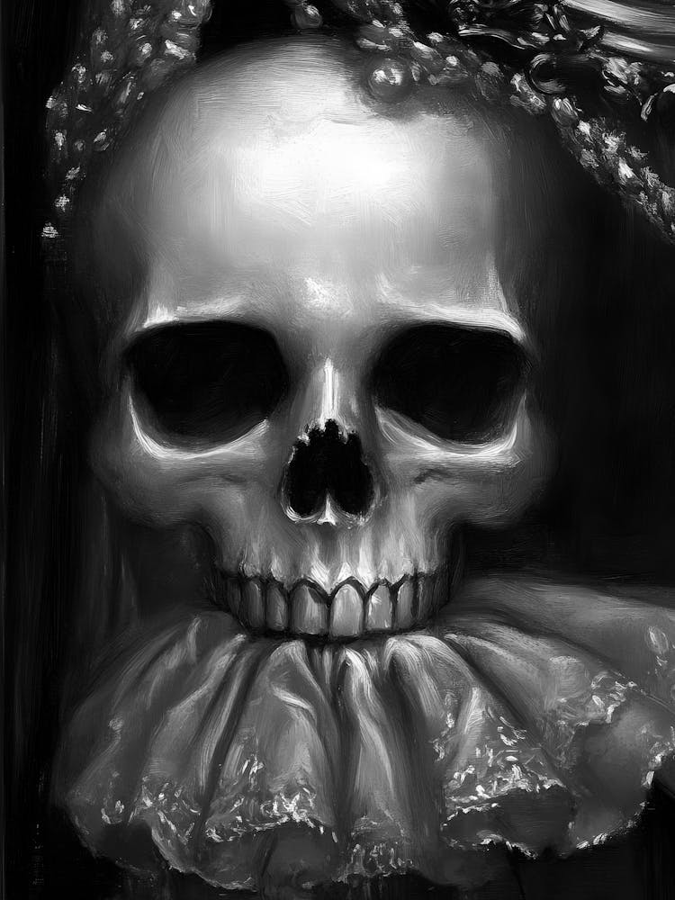 Skull With Pearls