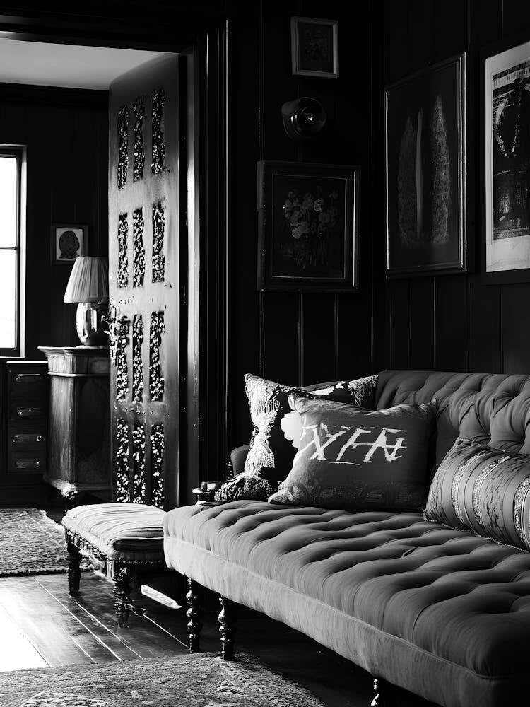 Black And White Living Room