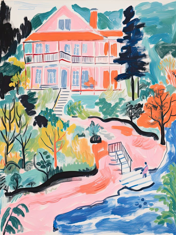 The Homestead   Hot Springs, Virginia   Resort Storybook Illustration 1