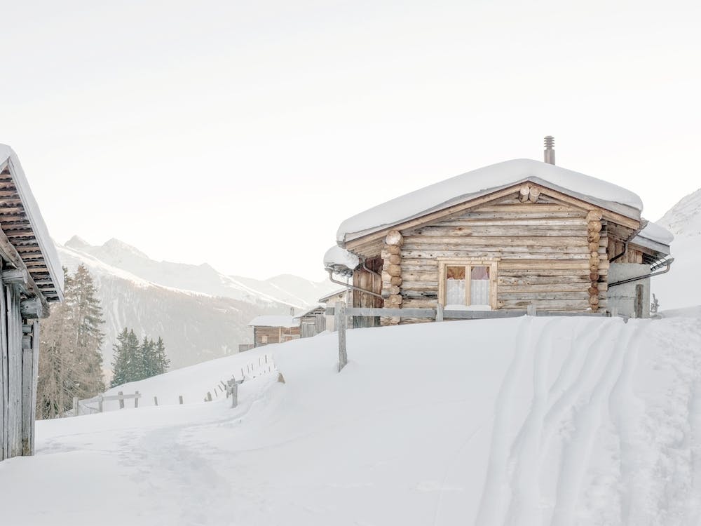Snowy Winter Cabin