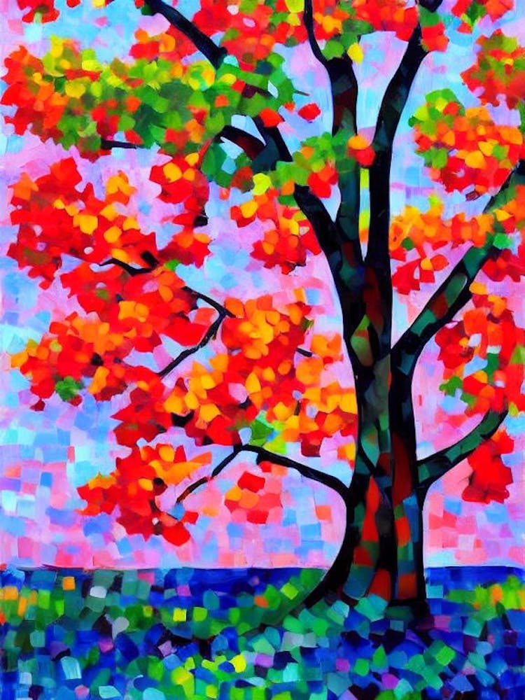 Bradford Pear Tree Cubist