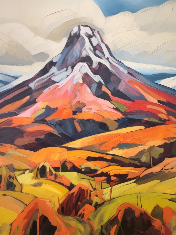Cotopaxi Ecuador 4 Mountain Painting