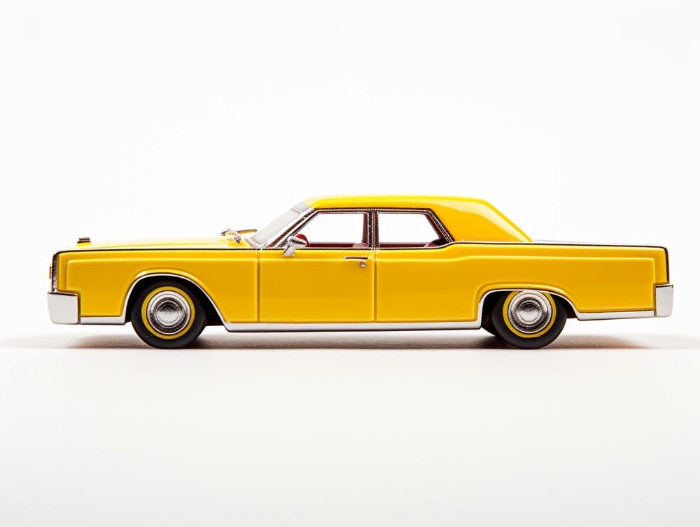 Toy Car 64 Lincoln Continental Yellow – Fy!