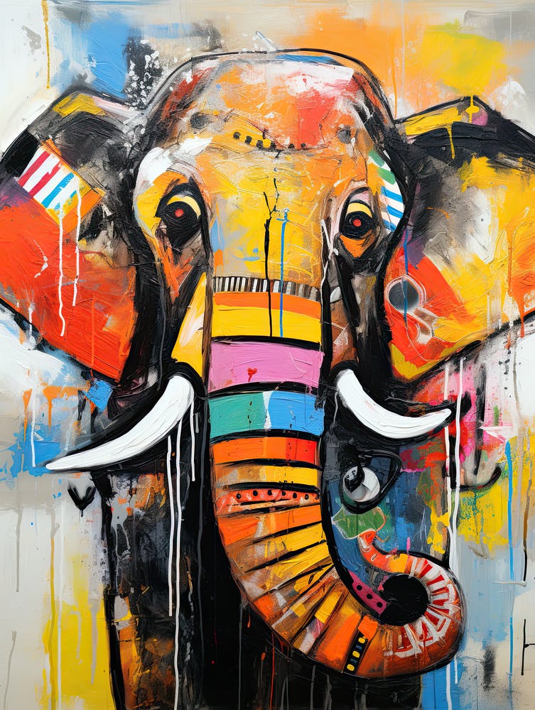 Elephant's Colorful Ballet