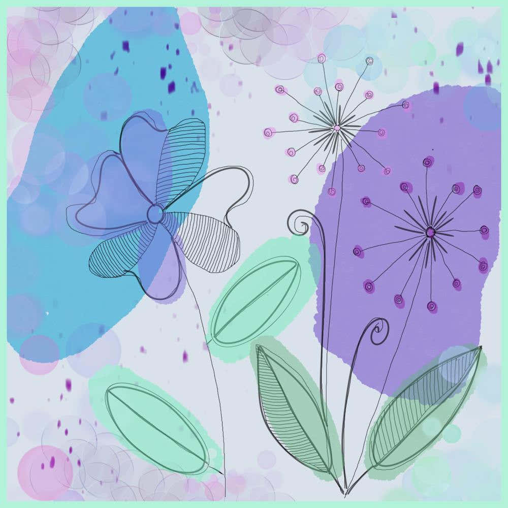 Flower Nature Abstract Background Flora Flower Wallpaper Art Colorful