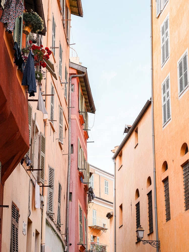 Colorful Town In France