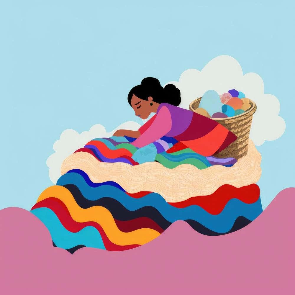 Woman In A Basket 16