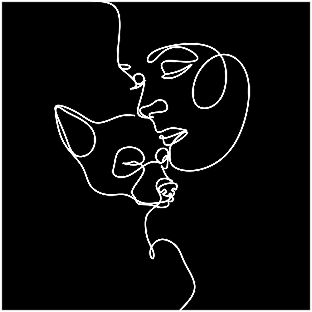 Dog Lover Line Print