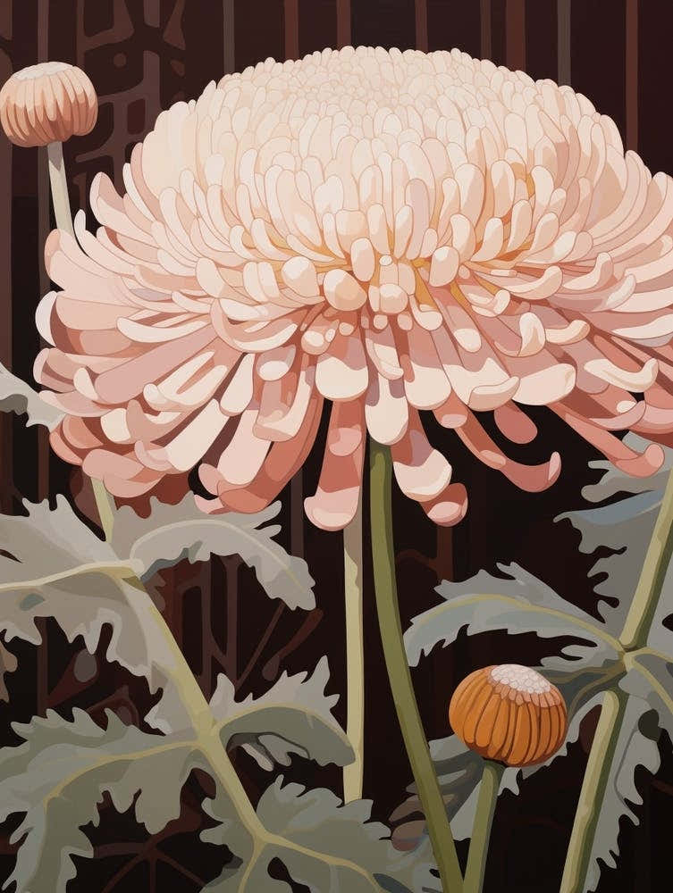Flower Illustration Chrysanthemum 3