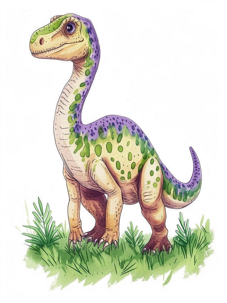 Cute Spot Pattern Dinosaur Cartoon  4