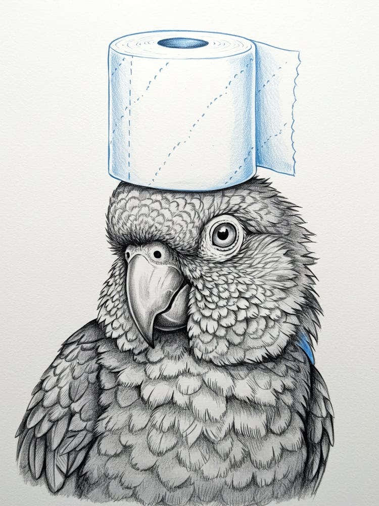 Funny Parrot Bathroom
