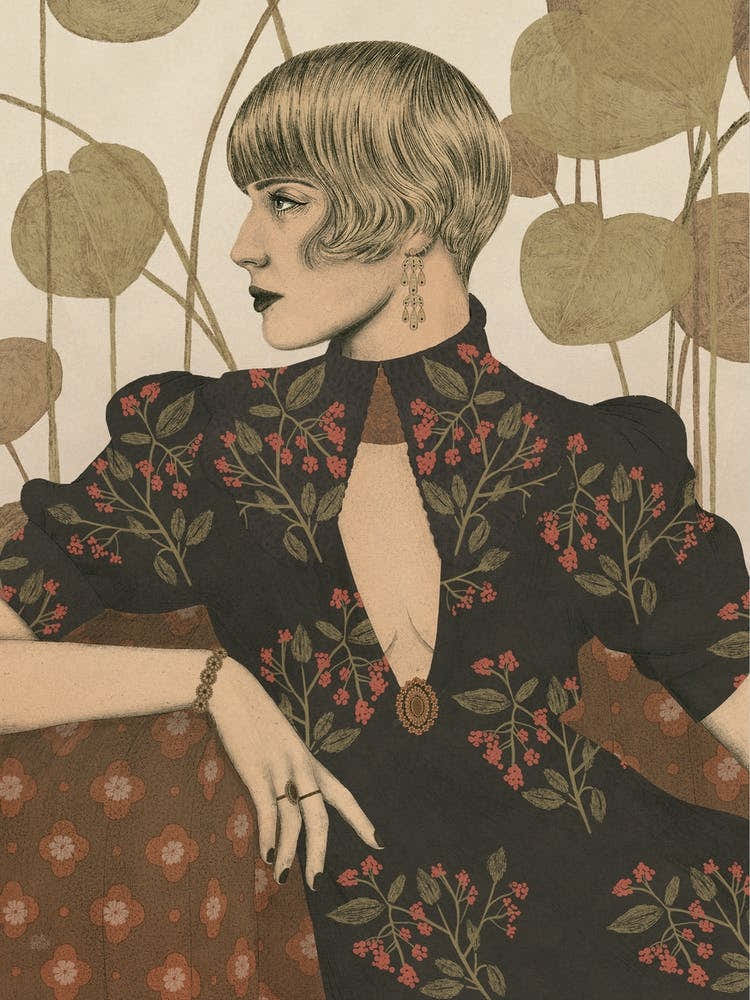 Women Art deco vintage style