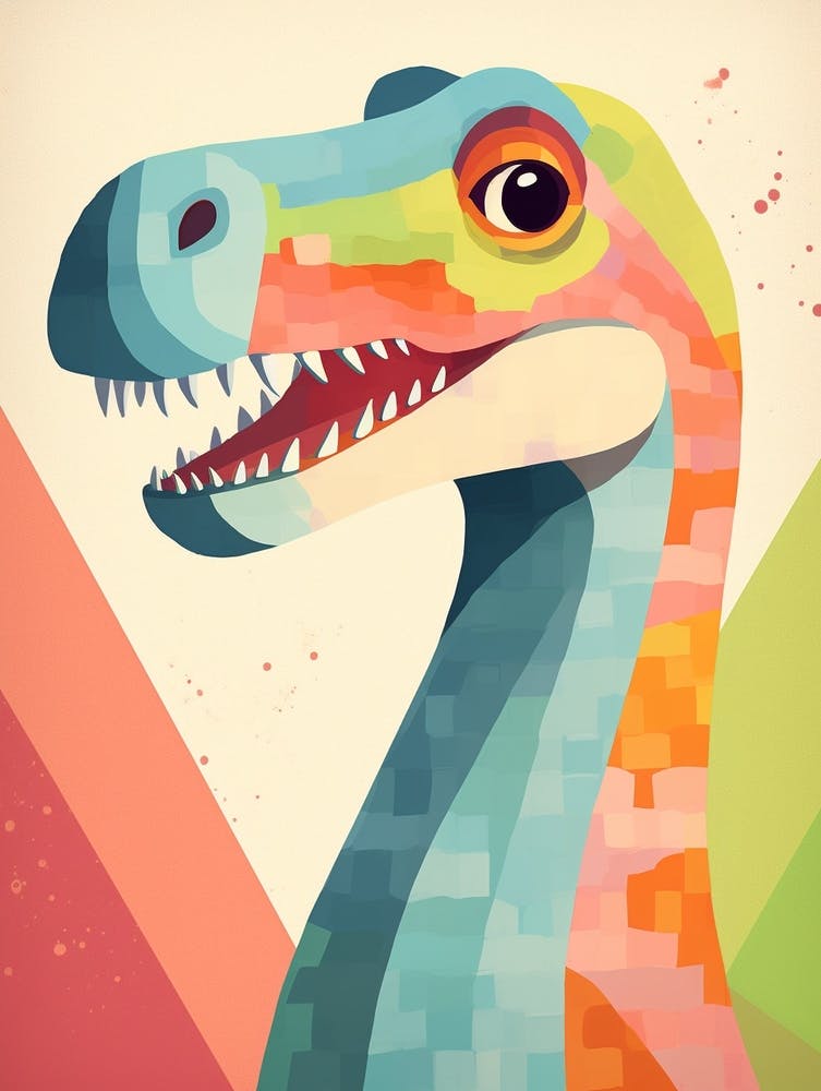 Colourful Dinosaur Baryonyx 1
