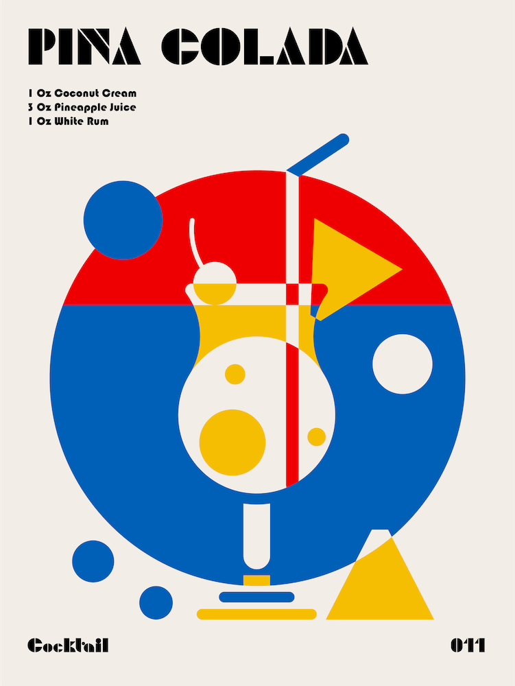 Pina Colada Bauhaus Cocktail