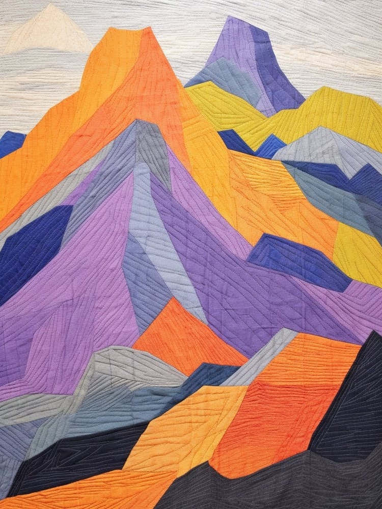 Mount Mansfield 2 Colourful Mountain Illustration