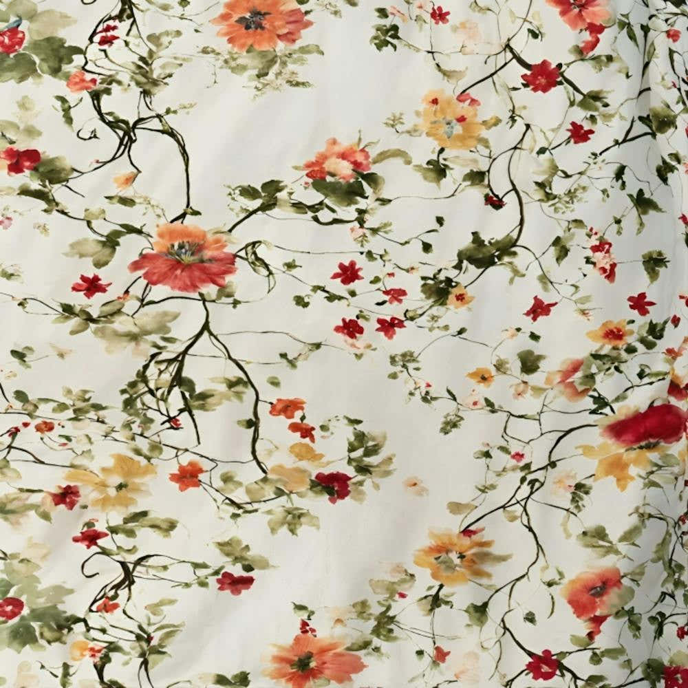 Delicate Floral Motifs Intertwine With Graceful Vi