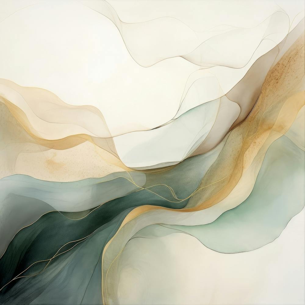 Abstract Green Splash 2