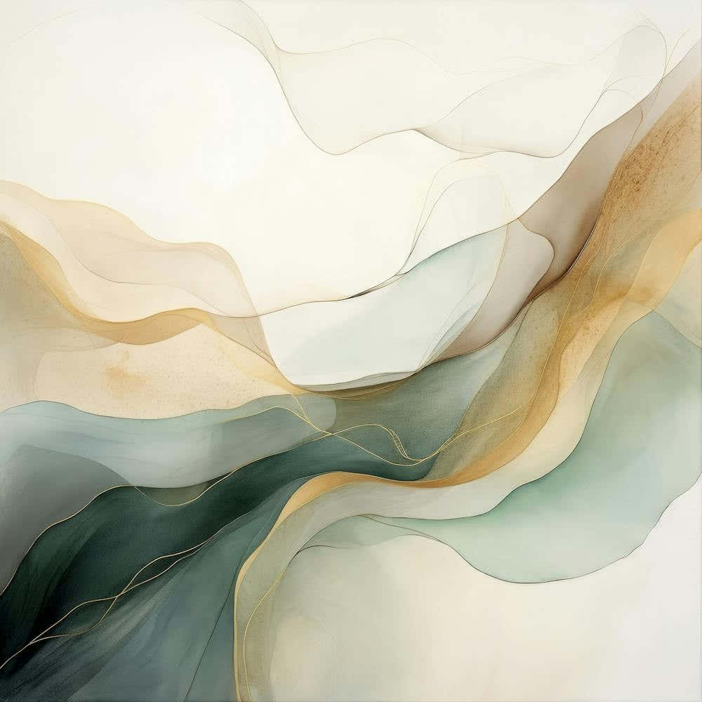 Abstract Green Splash 2