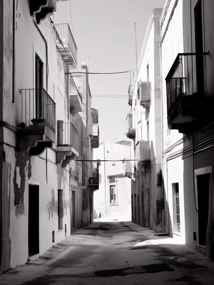 Alghero, Italy, Black And White Photography 2