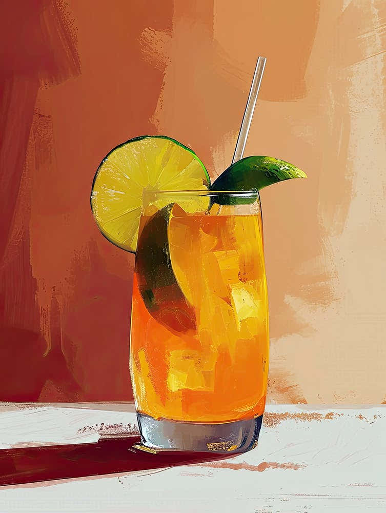 Orange Cocktail, Mid century 2