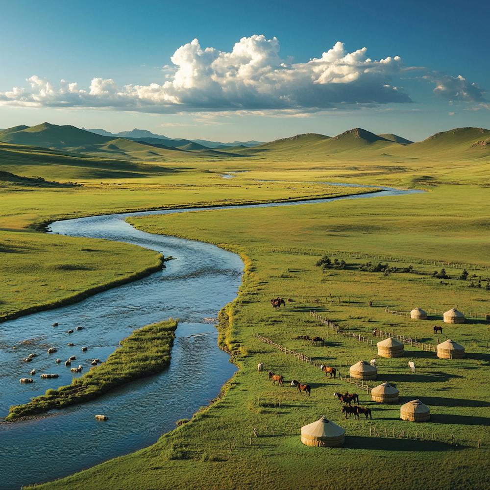Yurts In Mongolia