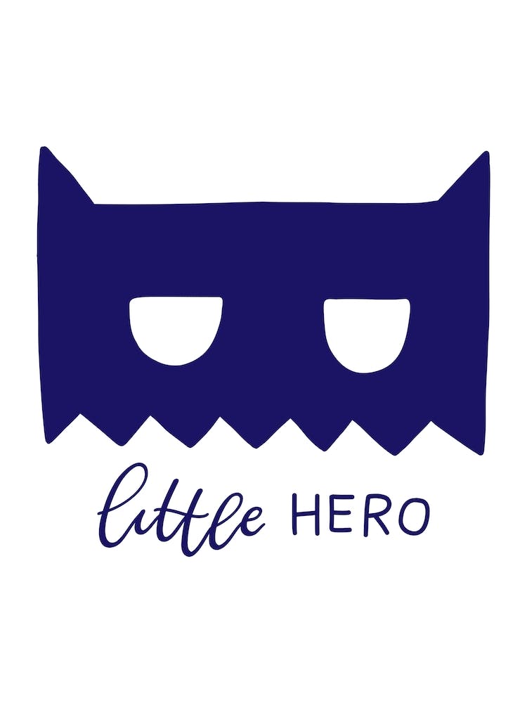 Little Hero Mask Navy Super Scandi