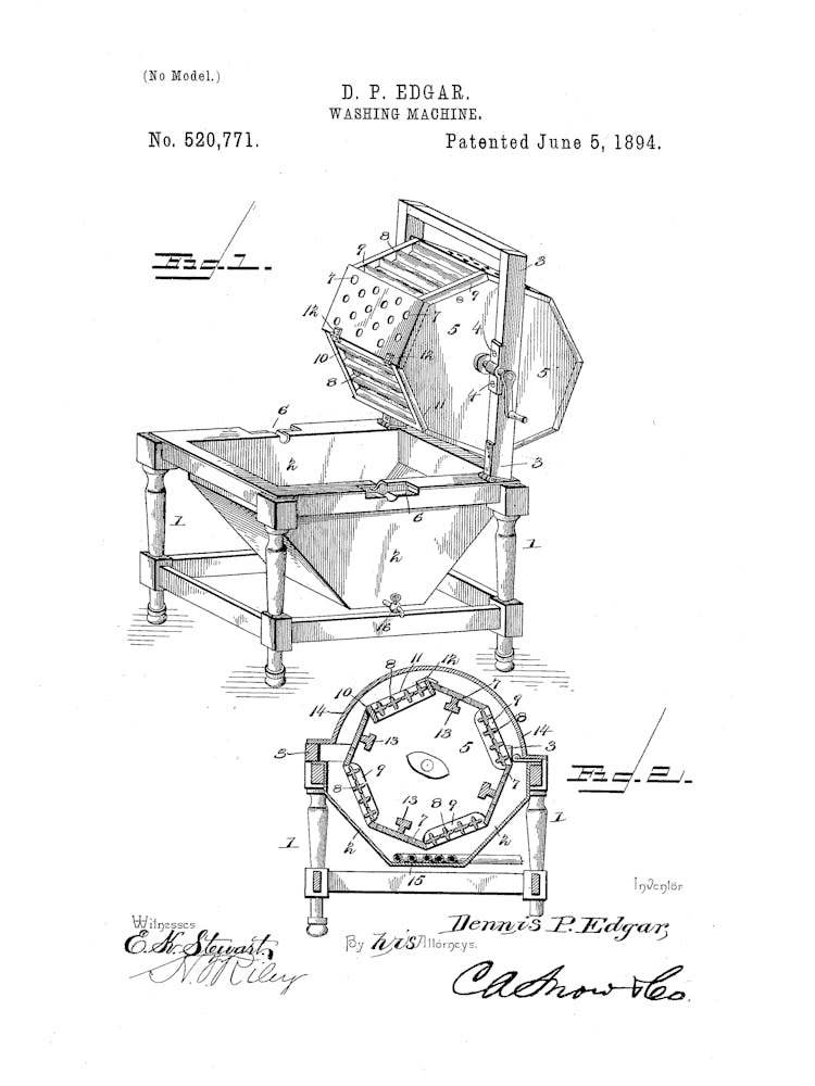 Laundry Washing Machine Patent