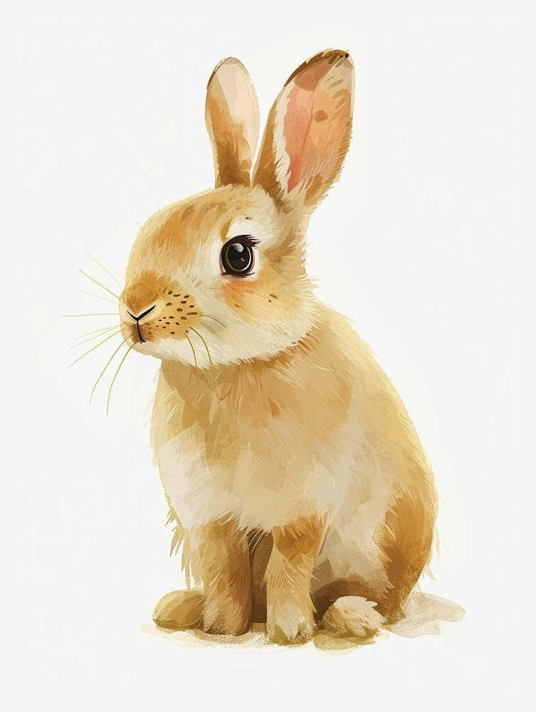 Dutch Rabbit Kids Illustration 3