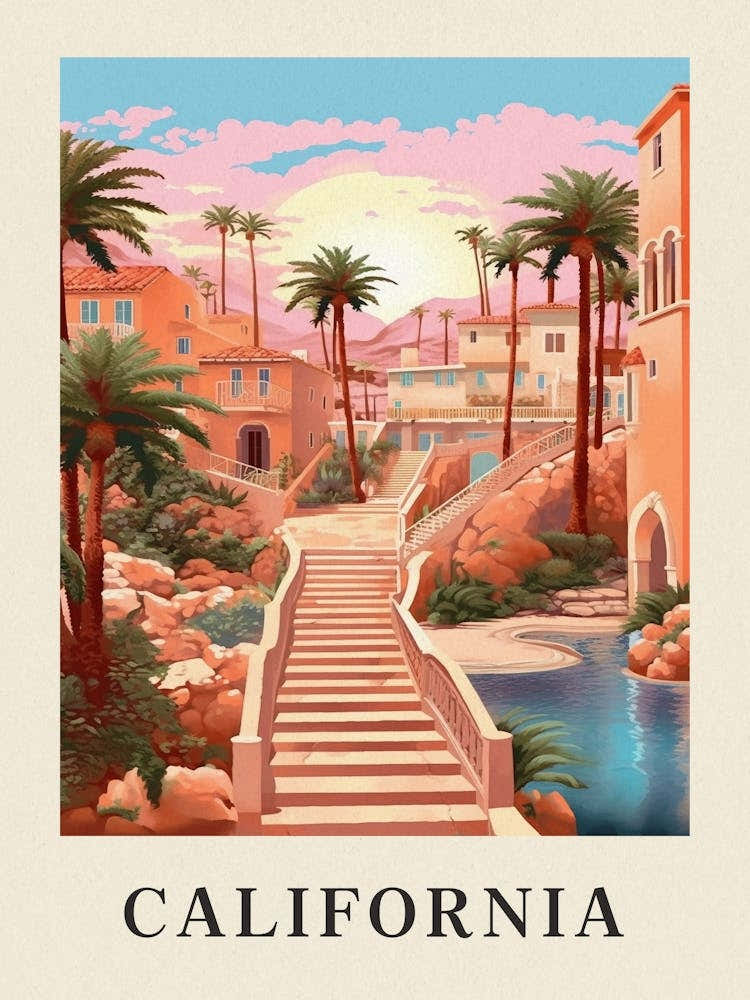 Vintage Travel Poster California