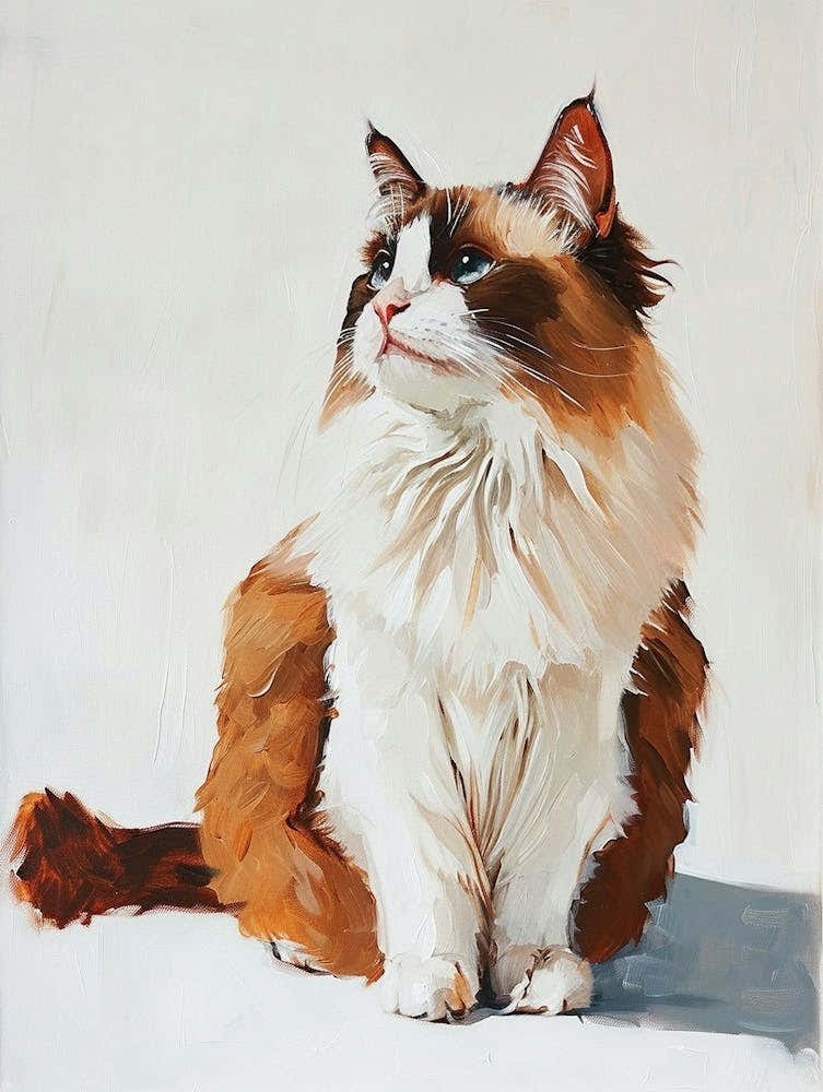 Ragdoll Cat Painting 2