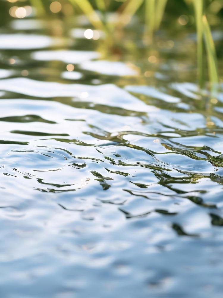 Reflection Of Water In The Lake