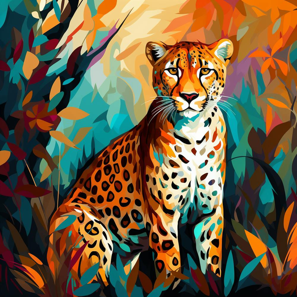 Leopard In The Jungle