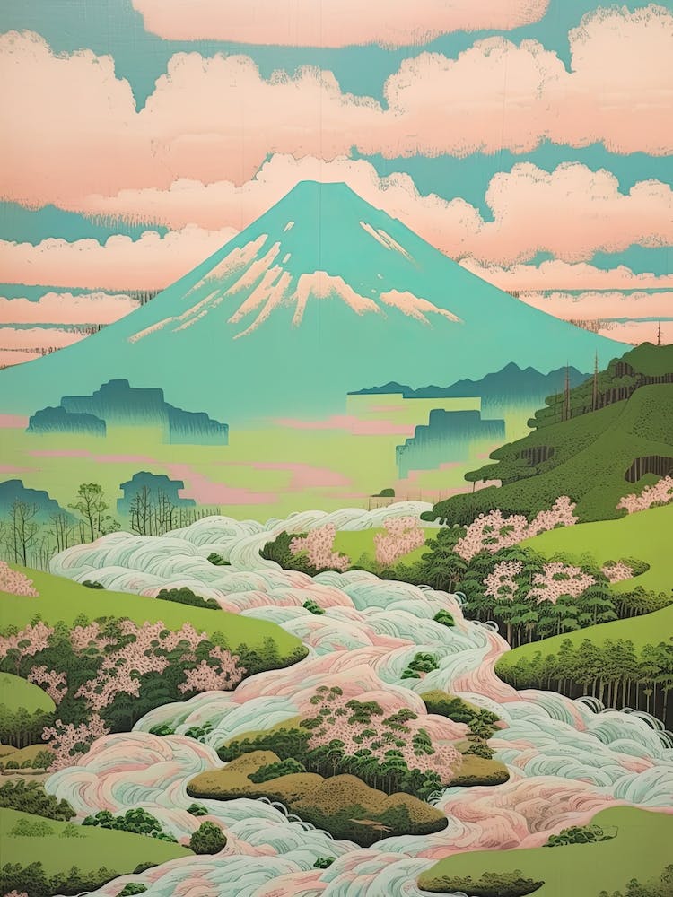 Mount Chokai In Yamagata Akita Japanese Landscape 4