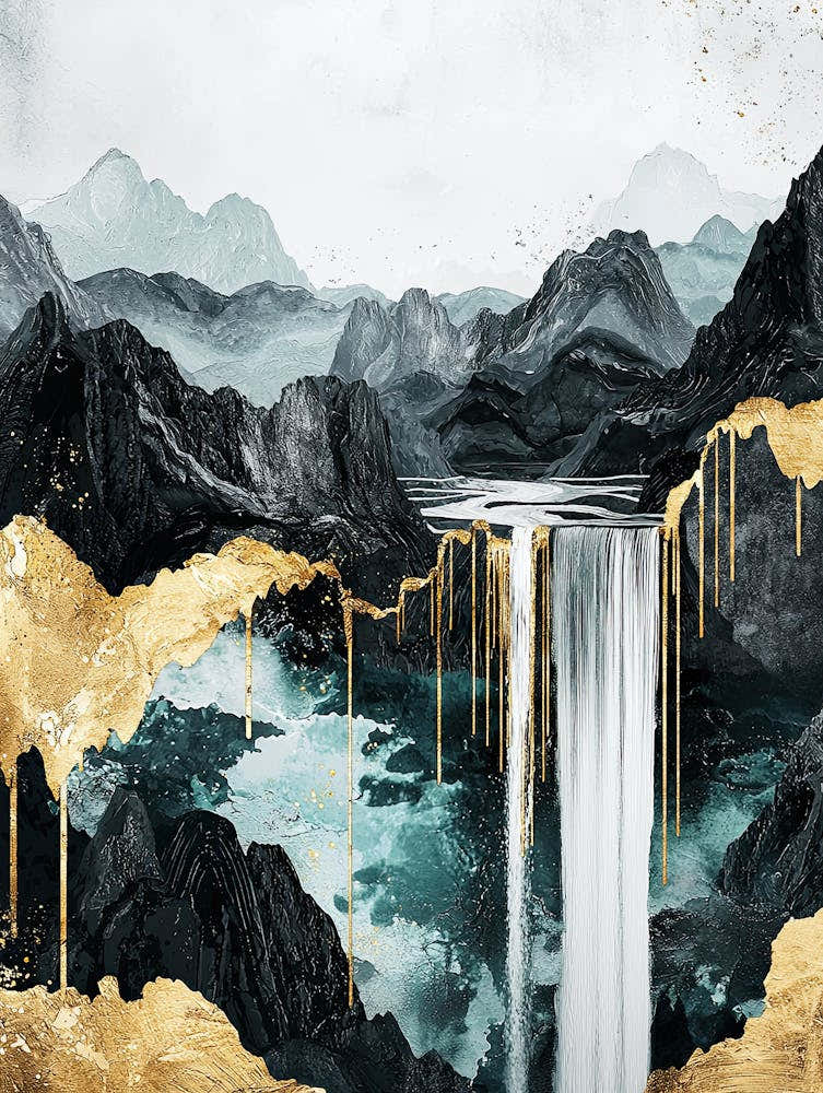 Ryukyu Golden Peaks - Metallic Abstraction