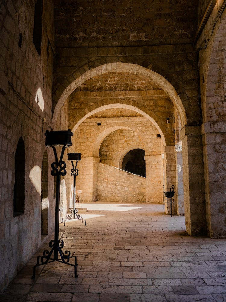 Arches In A Courtyard
