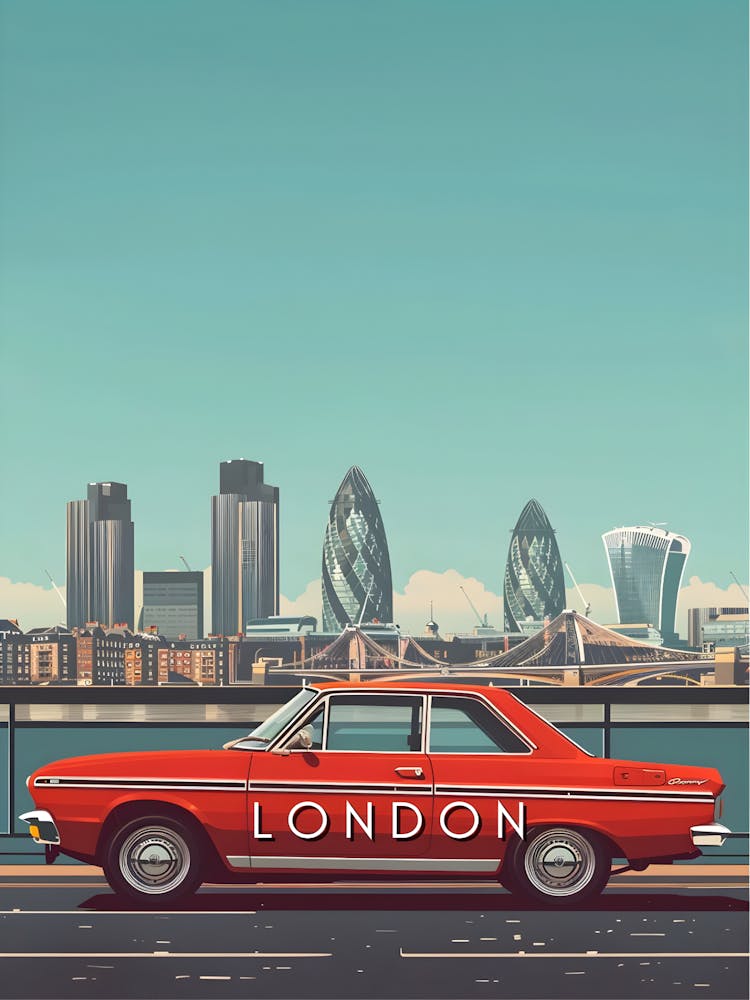 London Cityscape Canvas Print