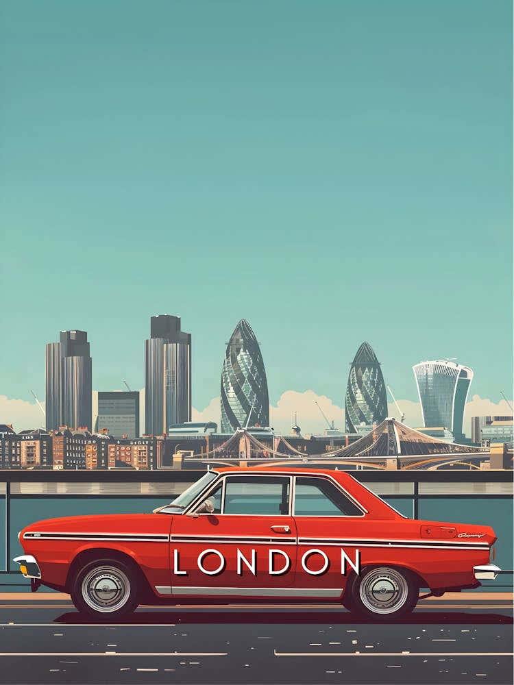 London Cityscape Canvas Print