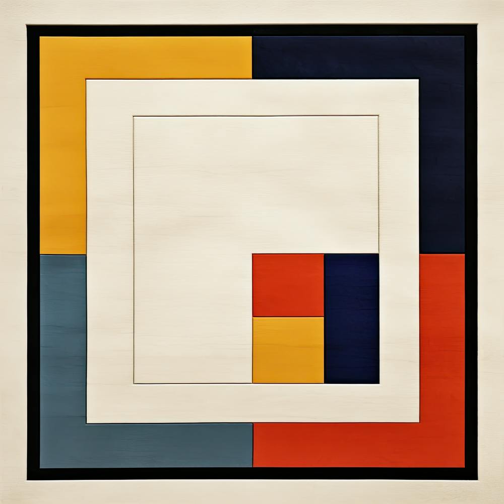 Celestial Cascade: Mid Century Modern Symphony, Squares