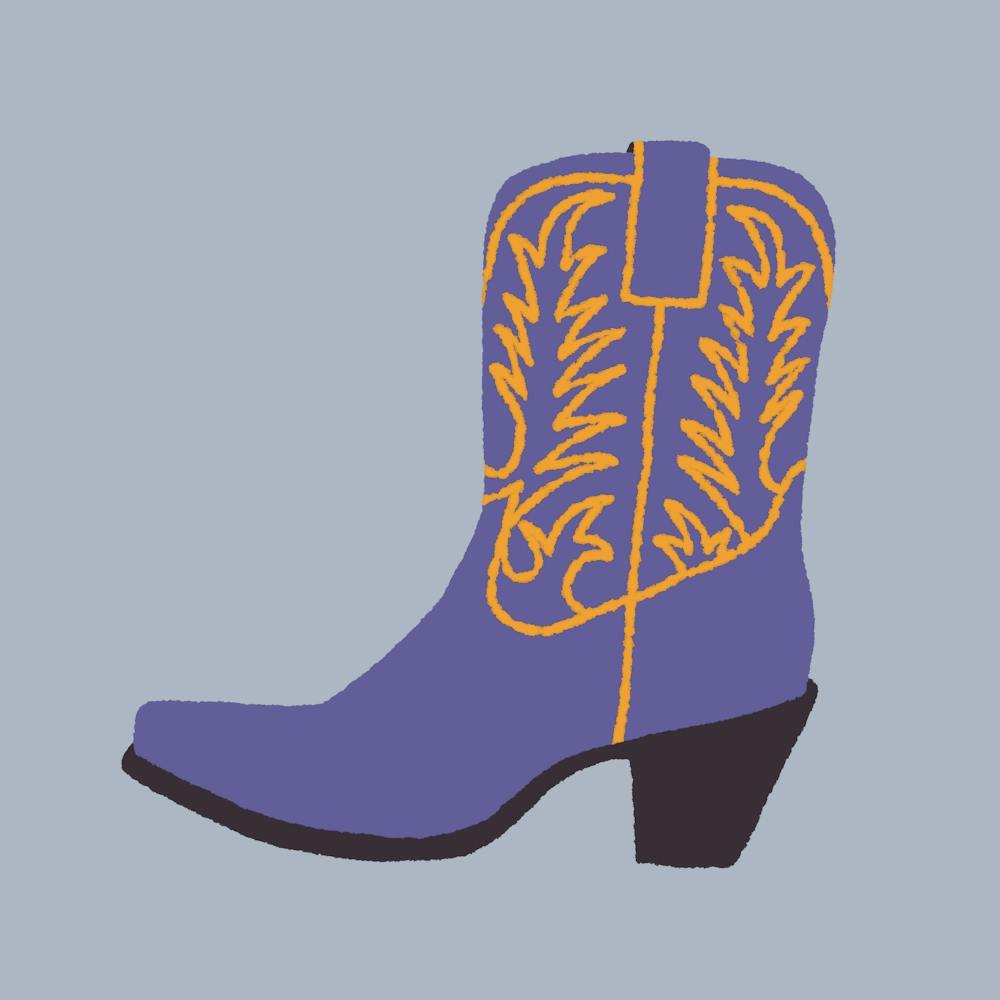 Purple Cowgirl Boot