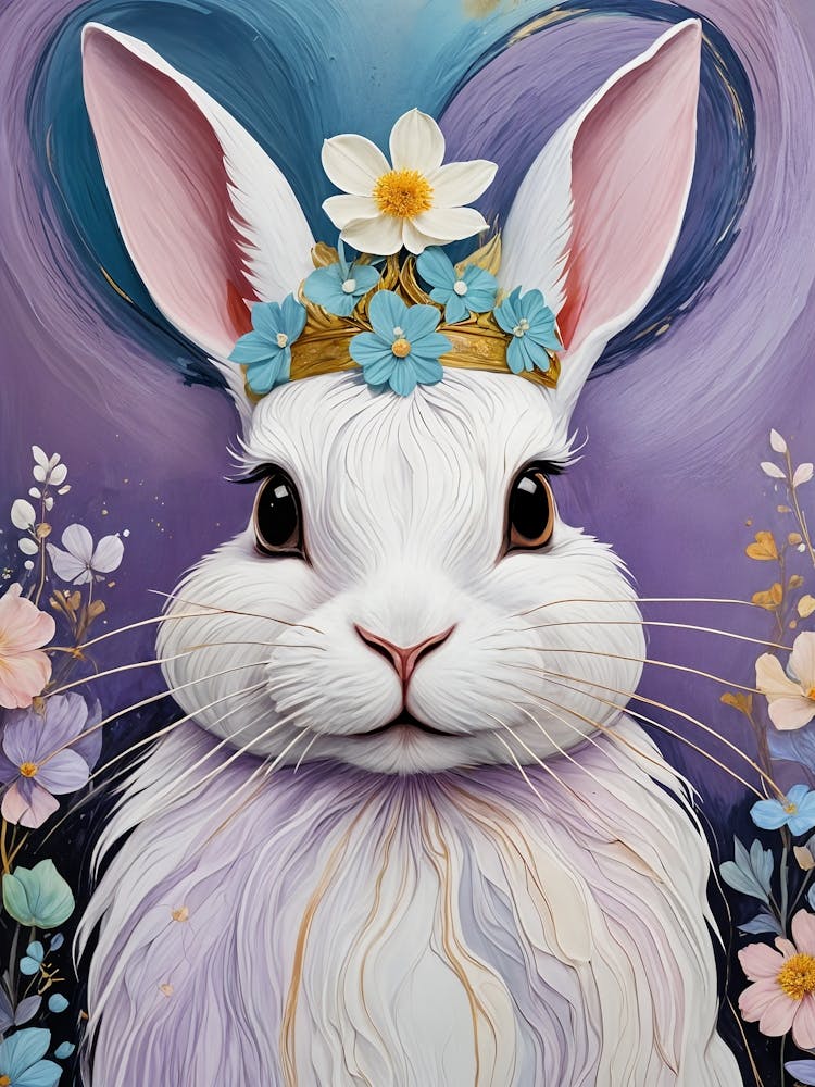 Bunny With Flower Crown no2