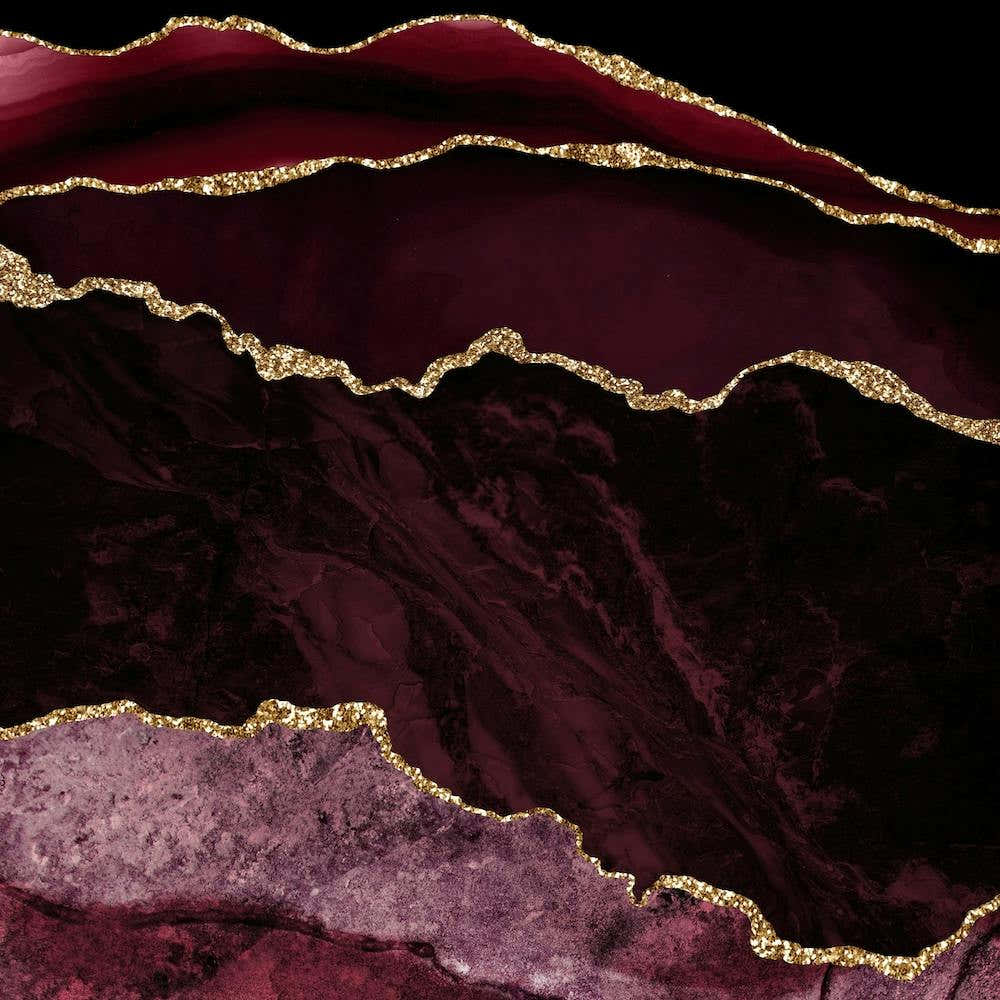 Burgundy & Gold Agate Texture 02
