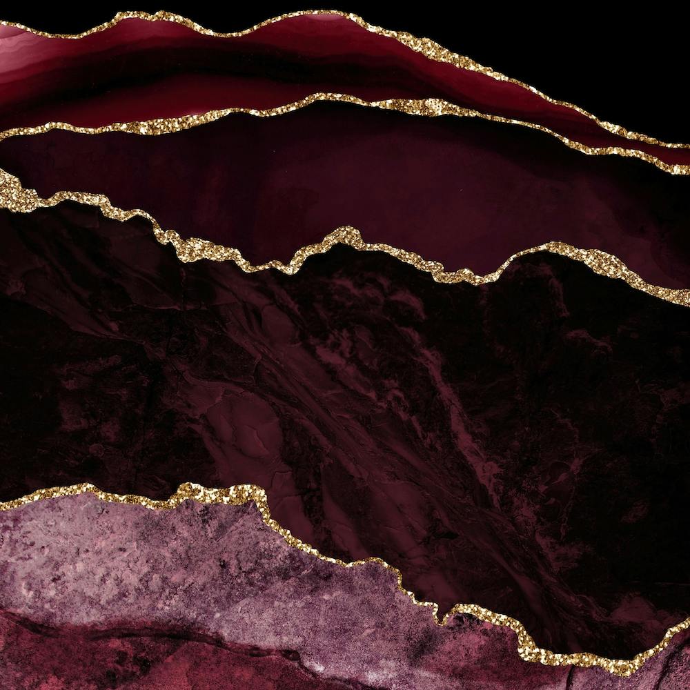Burgundy & Gold Agate Texture 02