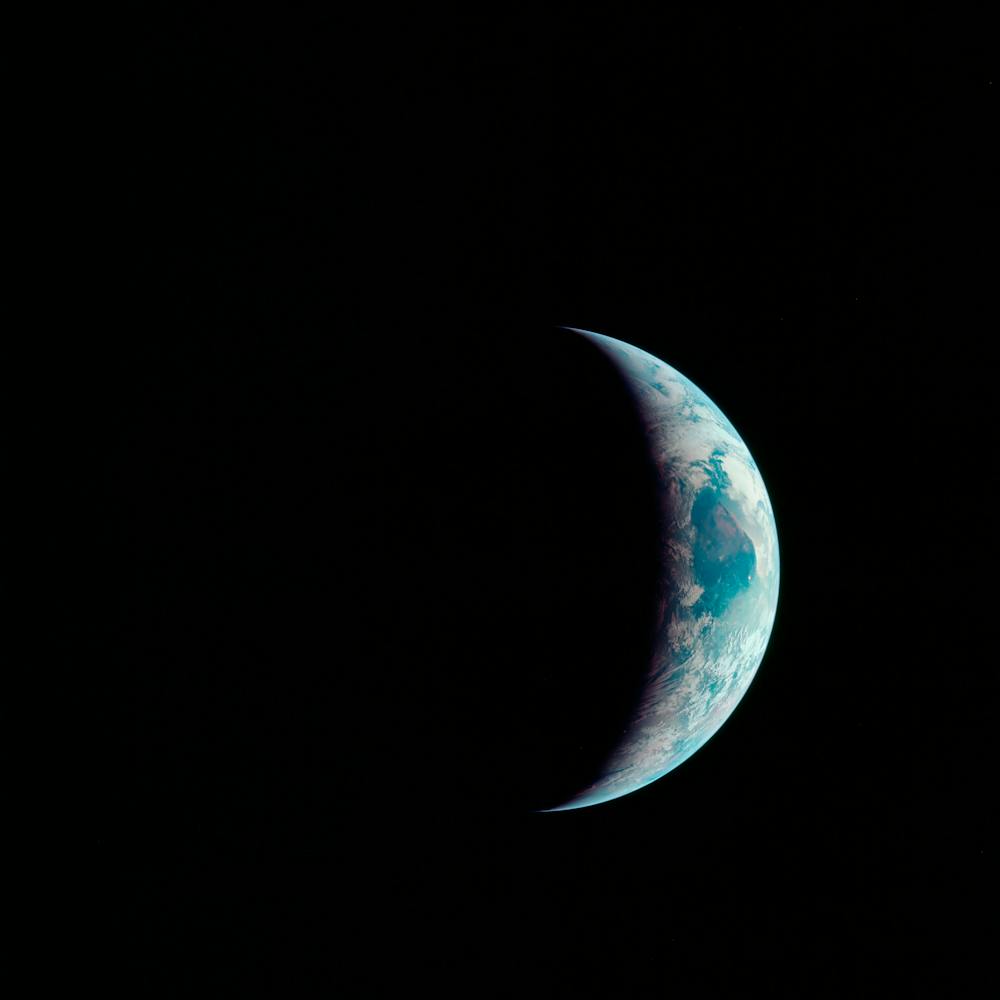 One Third Of The Earth's Sphere Illuminated, Earth's Terminator, Sunglint
