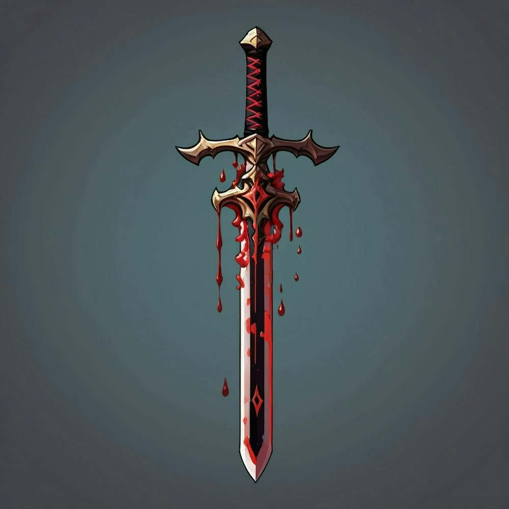 Sword With Blood On It