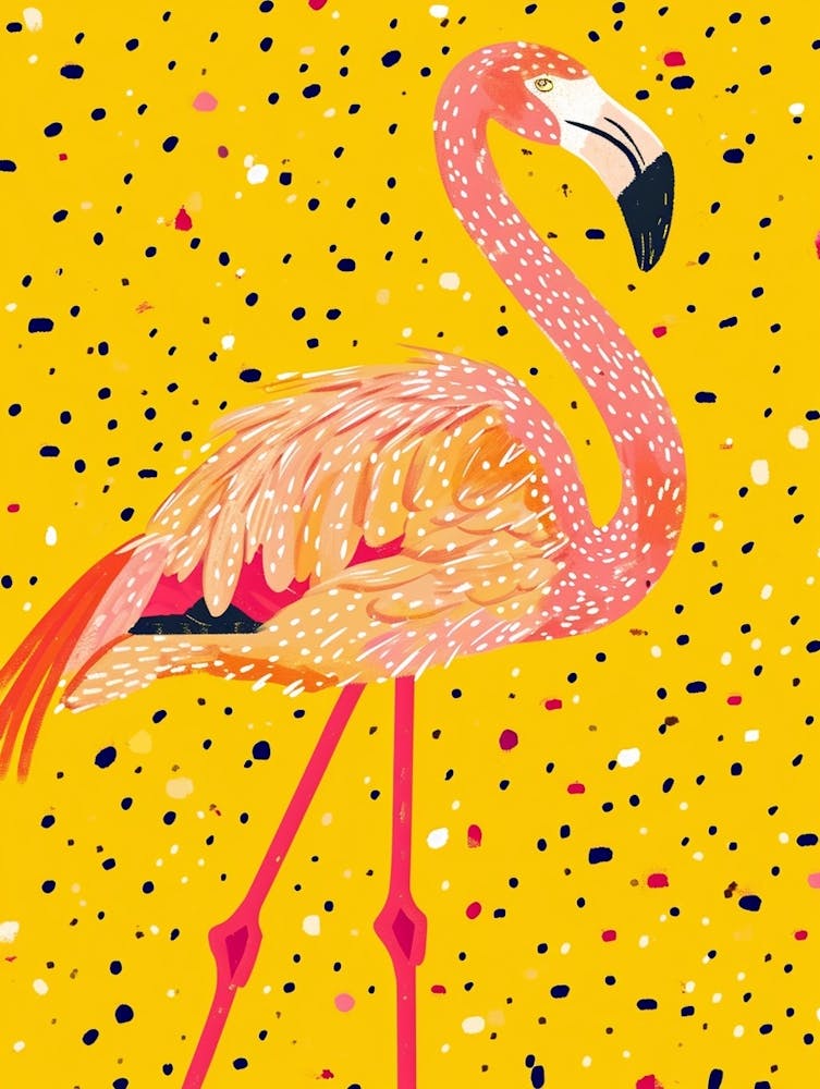 Yellow Flamingo 3
