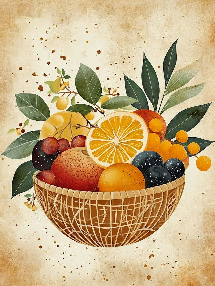Fruit Bowl Illustration 2