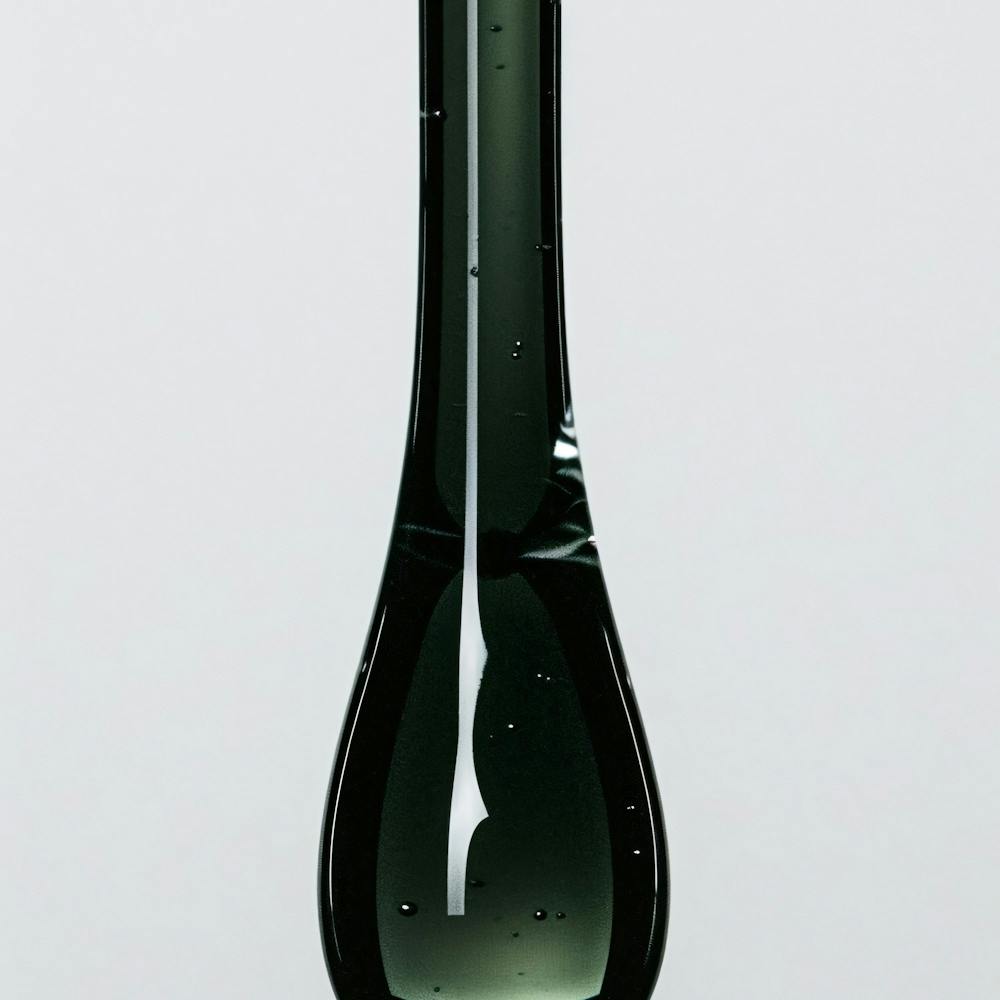 Black Glass Vase