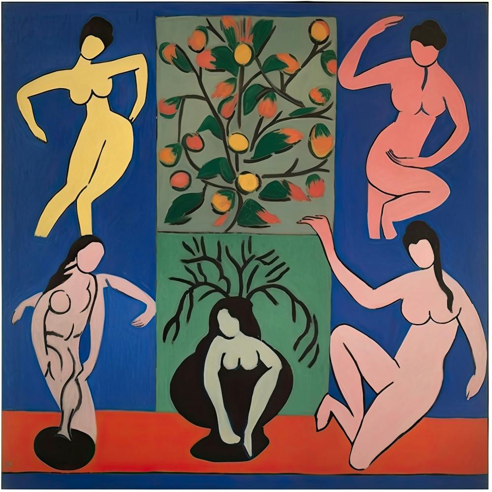 Women Dancing, Shape Study, The Matisse Inspired Art Collection 3