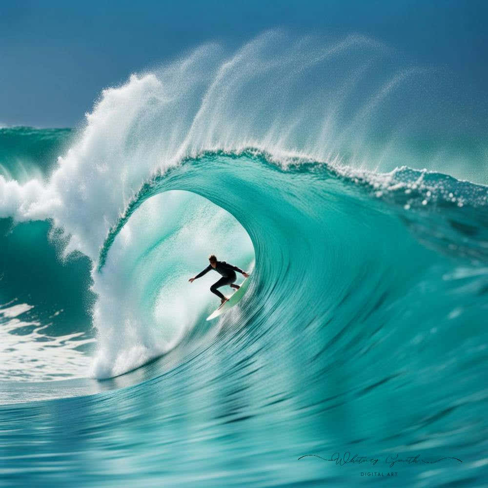 Surfer In The Wave